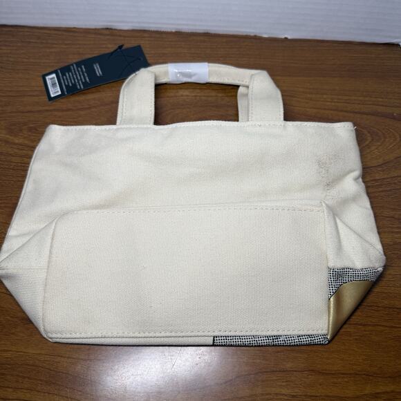 Marc Jacobs Daisy Canvas Lined Bag Handbag Small Ivory Floral Flower Clutch - Picture 3 of 5